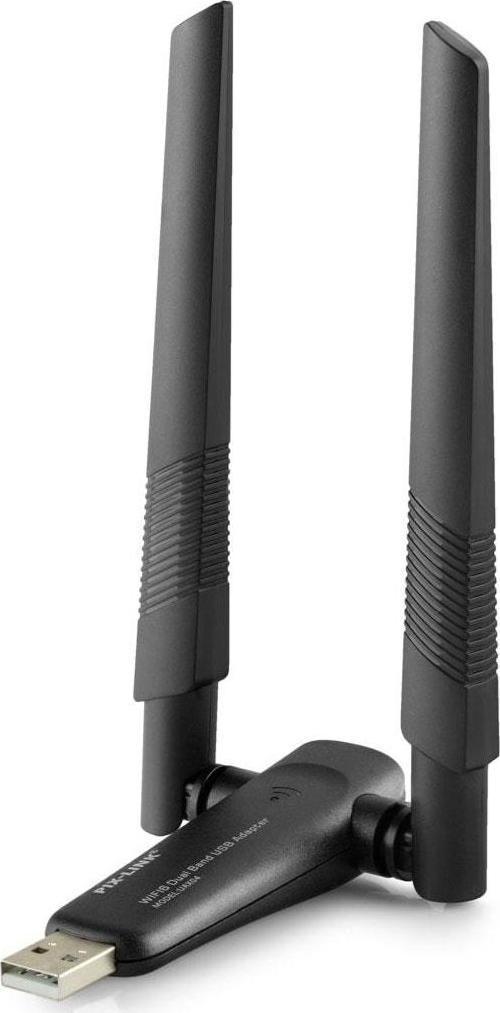 Usb Wıfı Adaptor 2.4Ghz&5Ghz Aıc8800D Ax1800 Wifi6 Siyah UAX04