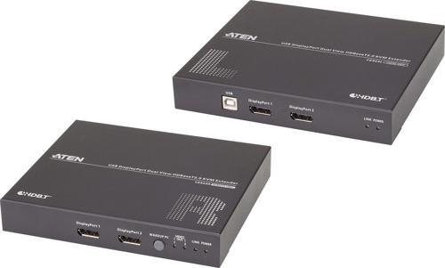 USB DisplayPort Dual View HDBaseT™ 2.0 KVM (Keyboard/Video Monitor/Mouse) Mesafe Uzatma Cihazı (4K@100m Tek Ekran için)&lt;br&gt;
USB DisplayPort Dual View HDBaseT™ 2.0 KVM Extender (4K@100m for Singl