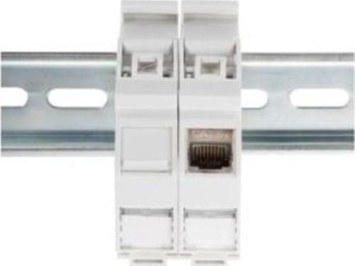 Digitus 1 x Keystone Modül için DIN-Ray Adaptörü, IP20, etiket ve toz alanı mevcut&lt;br&gt;
Digitus DIN-Rail Adapter IP20 for DIGITUS® Keystone Module
