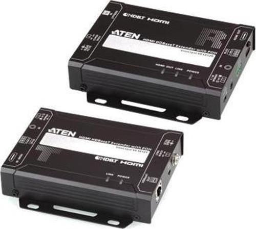 HDMI HDBaseT Sinyal Uzatma Cihazı, POH özellikli, Long Reach mod&#039;da 150 metre, Alıcı (Receiver) ve Verici (Transmitter) Birim dahil&lt;br&gt;
HDMI HDBaseT Extender with PoH (4K@100m) (HDBaseT Cla