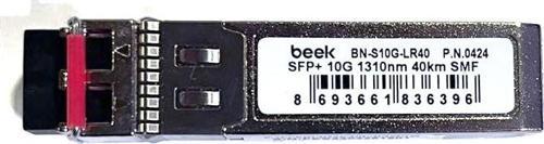 Beek SFP+ 10GB Long Range LC/40 Km/1310nm/Singlemode Transceiver Cisco, Allied Telesis, Alcatel ürünleriyle uyumlu&lt;br&gt;
Beek SFP+ 10GB Long Range LC 40 Km 1310nm SM