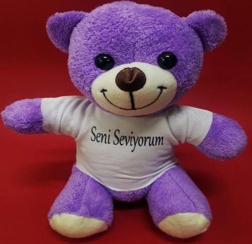 Seni Seviyorum Tişörtlü Peluş Ayı