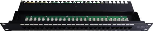 Beek 25 port CAT 3 ISDN Patch Panel, zırhsız, 8P4C, LSA, 1U, kabinete monte edilebilir&lt;br&gt;
Beek CAT 3 ISDN Patch Panel, unshielded, 25-port RJ45, 8P4C, LSA, 1U, rack mount