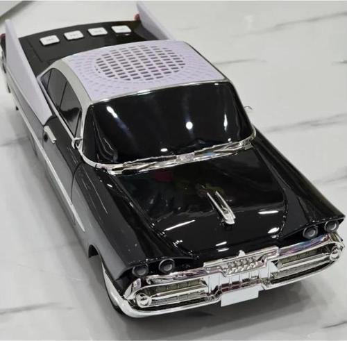 RT-1950 Turuncu Arabalı Bluetooth Fm-Usb-Tf-Aux Şarjlı Nostaljik Radyo