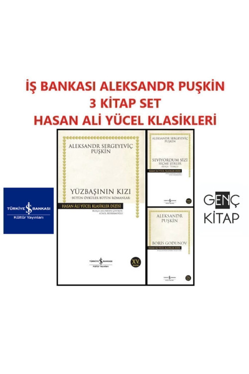 Aleksandr Sergeyeviç Puşkin 3 Kitap Set Hasan Ali Yücel Klasikleri