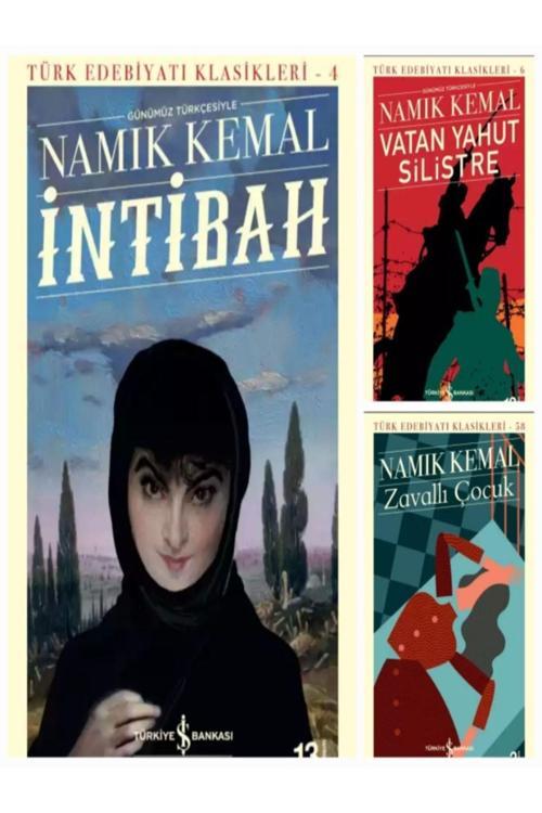 NAMIK KEMAL KİTAPLARI İNTİBAH+VATAN YAHUT SİLİSTRE+ZAVALLI ÇOCUK 3 KİTAP SET