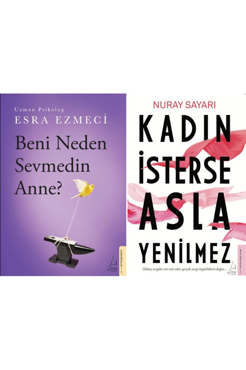 Beni Neden Sevmedin Anne + Kadın İsterse Asla Yenilmez 2 Kitap Set