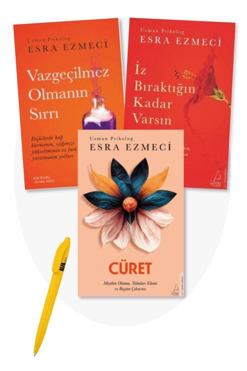 Esra Ezmeci 3 KİTAP SET - Cüret + Vazgeçilmez Olmanın Sırrı + İz Bıraktığın Kadar Varsın DESTEK