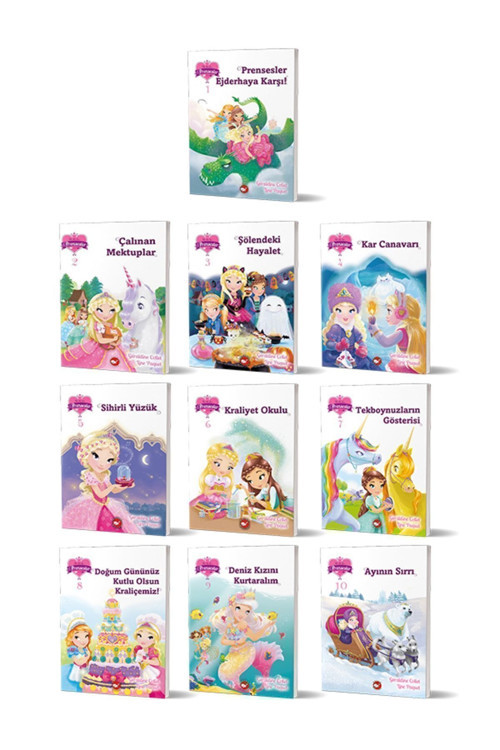1-2-3 Prensesler Seti - (10 KİTAP)