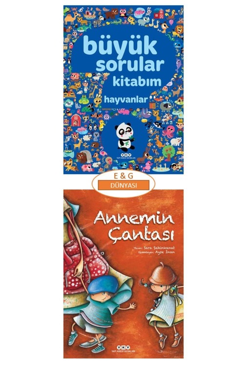 Büyük Sorular Kitabım Hayvanlar Annemin Çantası 2'li Set