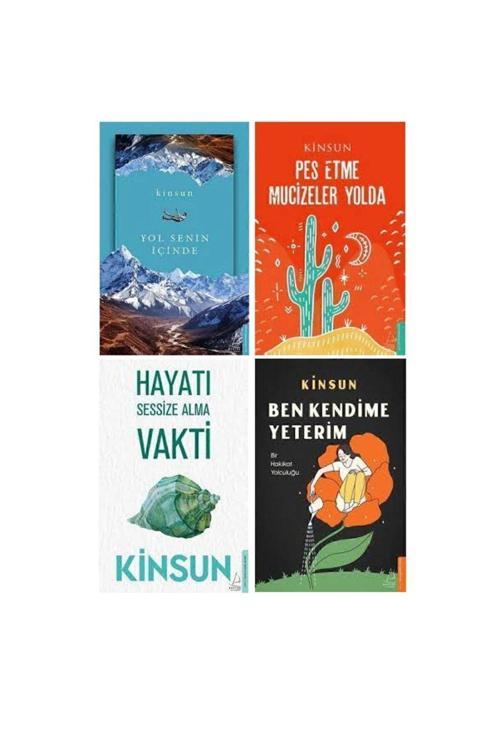 Kinsun 4 Kitap Set / Pes Etme Mucizeler Yolda+hayatı Sessize Alma Vakti+ben Kendime Yeterim