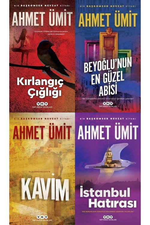 En Çok Okunan 4 Ahmet Ümit Kitabı- Istanbul Hatırası-kavim-kırlangıç Çığlığı-beyoğlu'nun En Güzel..