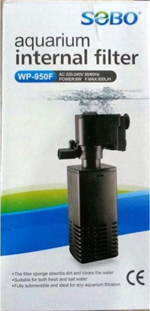 Akvaryum İç Filtre WP-950F 6W 500Lt/Saat
