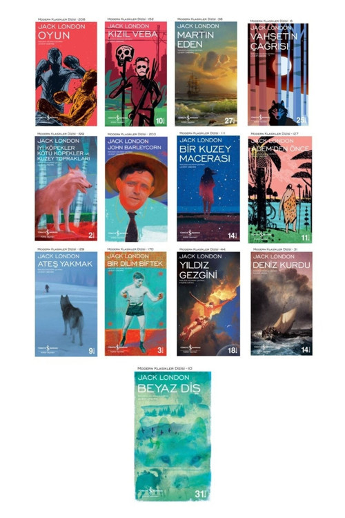 Modern Klasikler Dizisi Jack London Kitapları Seti 13 Kitap
