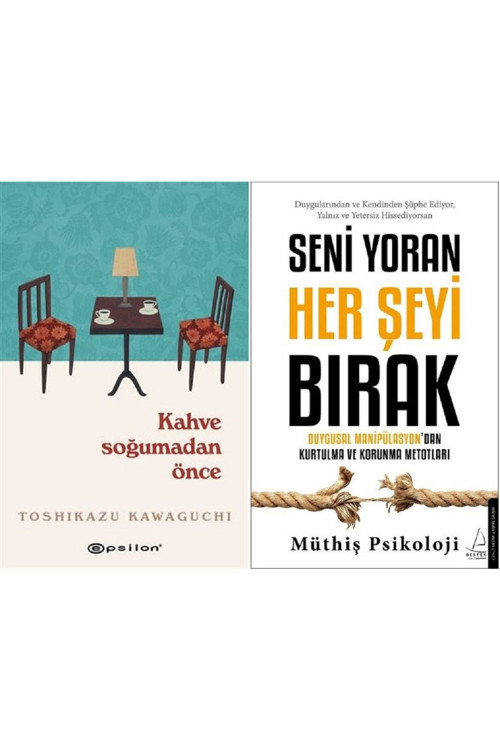Kahve Soğumadan Önce + Seni Yoran Her Şeyi Bırak 2 Kitap Set