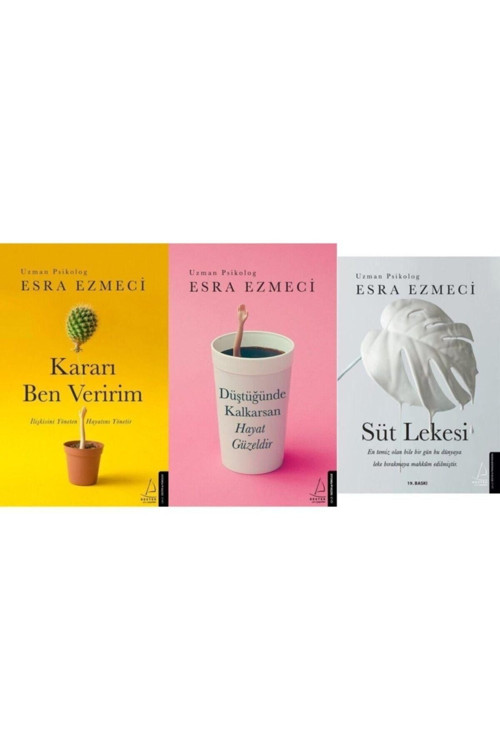 Kararı Ben Veririm / Düştüğünde Kalkarsan Hayat Güzeldir / Süt Lekesi 3 Kitap Set