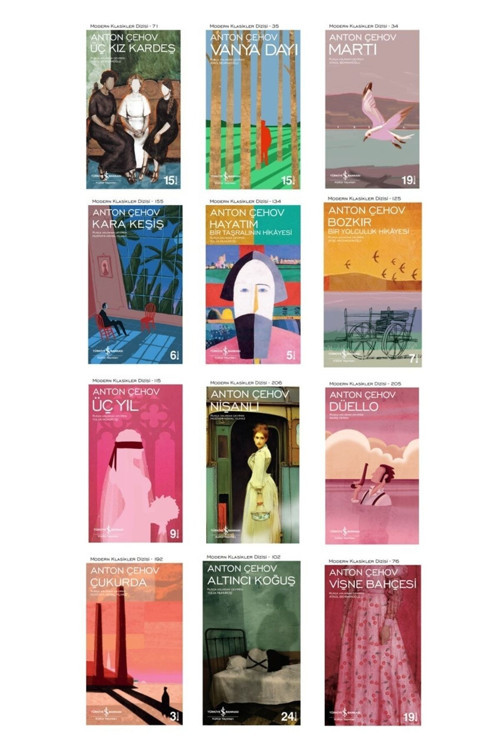 Modern Klasikler Dizisi Anton Çehov Kitapları 12 Kitap Set