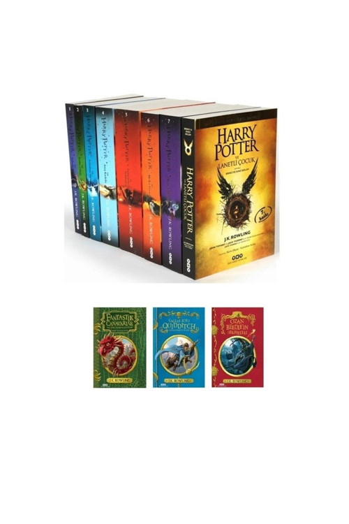 Harry Potter Seti / 11 Kitap Set / 7 Kitap Kutulu, 3 Kitap Ciltli - ORJİNALKİTAP - J. K. Rowling