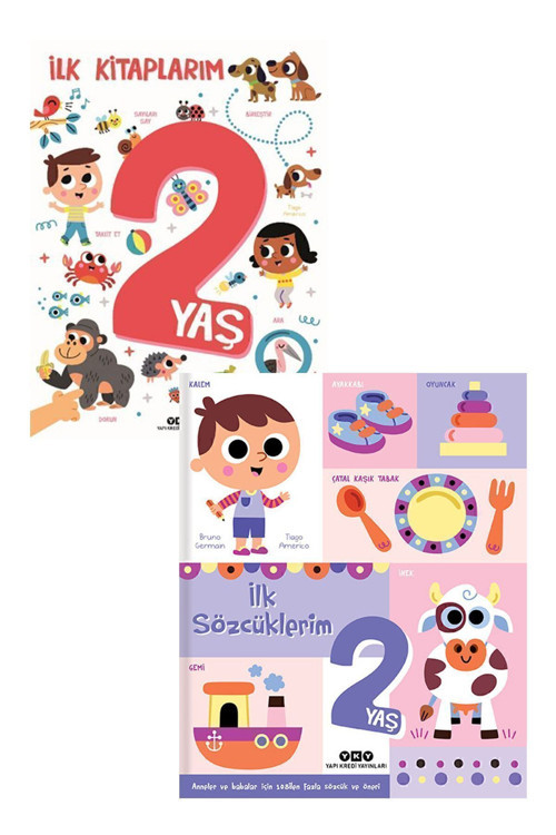 İlk Kitaplarım 2 Yaş ve İlk Sözcüklerim 2 Yaş Seti Aktivite Eğitici Resimli Kitap Seti