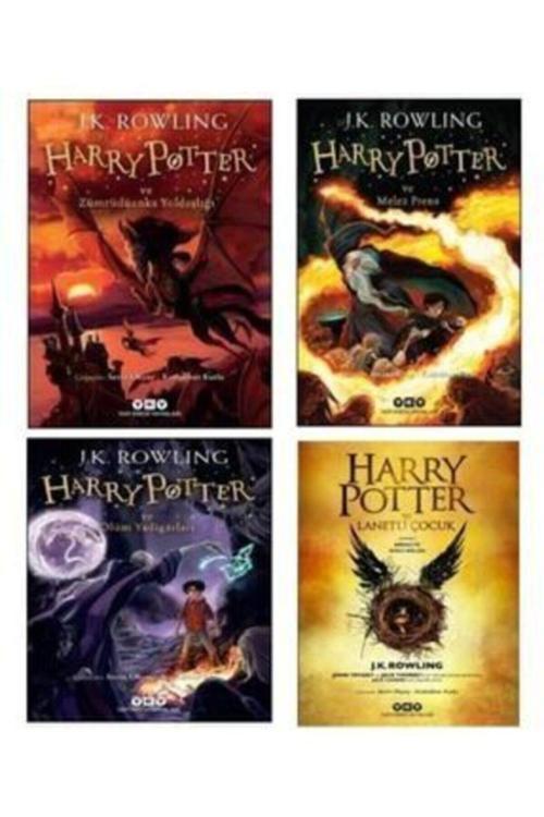 Harry Potter Ve Zümrüdüanka Yoldaşlığı - Melez Prens - Ölüm Yadigârları - Lanetli Çocuk Set 5678