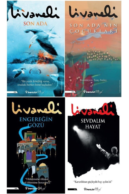 Zülfü Livaneli 4 Kitap Set Sevdalım Hayat / Son Ada / Son Adanın Çocukları / Engereğin Gözü