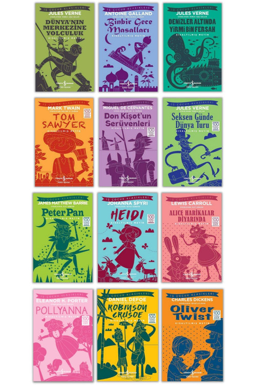 Çocuklar Için 100 Temel Eser (12 Kitap- 1451 Sayfa)