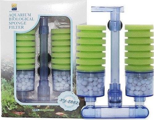 XY-2882 Akvaryum Sünger Üretim Filtresi Çift Süngerli
