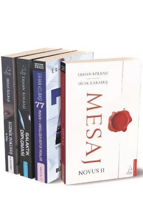 Erhan Kolbaşı 4 Kitap Set / 77 -Mesaj - Kozmik Dokunuş - Galaktik Diplomasi