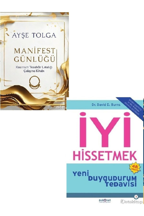 Manifest Günlüğü - İyi Hissetmek - David Burns - Ayşe Tolga 2 KİTAP SET