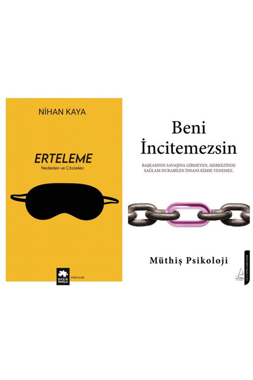 Beni İncitemezsin Müthiş Psikoloji - Erteleme Nihan Kaya 2 Kitap
