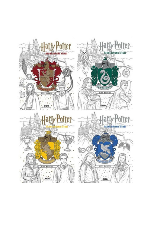 Harry Potter Resmi Boyama Kitabı 4'lü Set