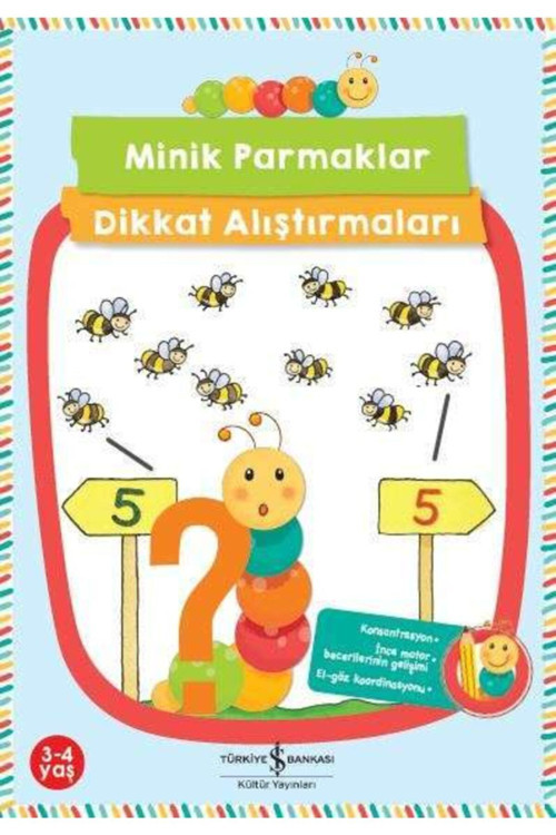 Minik Parmaklar Dikkat Alıştırmaları 3-4 Yaş-mutluminik