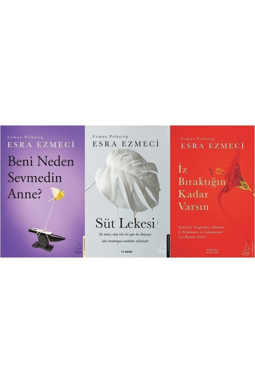 Beni Neden Sevmedin Anne ? + Süt Lekesi + İz Bıraktığın Kadar Varsın 3 Kitap