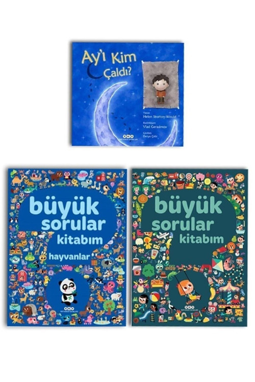 Büyük Sorular Kitabım, Büyük Sorular Kitabım Hayvanlar Ve Ay'ı Kim Çaldı? Seti 3 Kitap