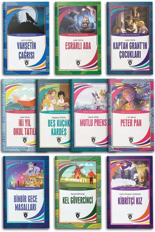 Dünya Çocuk Klasikleri (7-12 Yaş) 10 Kitap Set-3