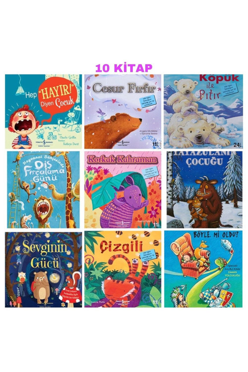 Cesur Fırfır-çizgili-sevginin Gücü-köpük Ile Pıtır-“hayır!” Diyen Çocuklu Tam 10 Kitap Set