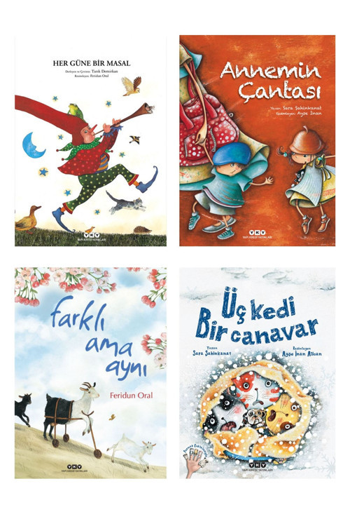 Her Güne Bir Masal + Annemin Çantası + Farklı Ama Aynı + Üç Kedi Bir Canavar (muhteşem Çocuk Seti)