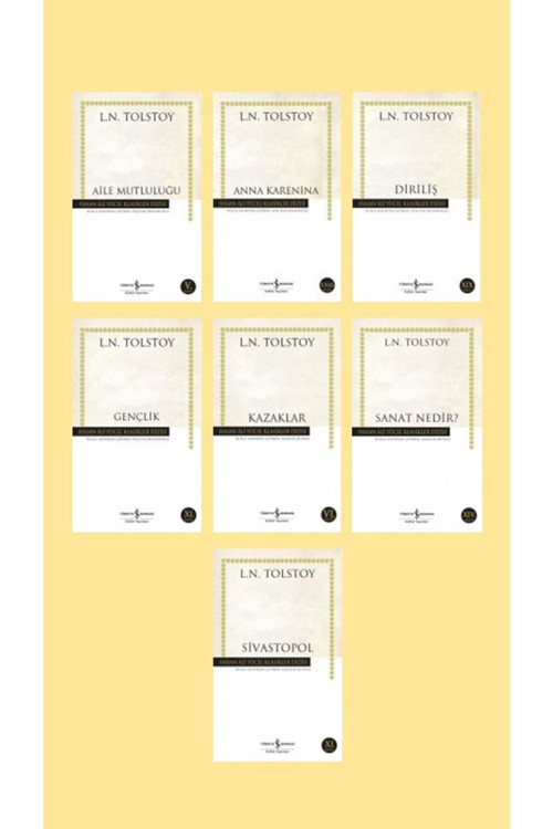 Aile Mutluluğu-anna Karanina-diriliş-tolstoy Set -hasan Ali Yücel Klasikleri -toplam 7 Kitap