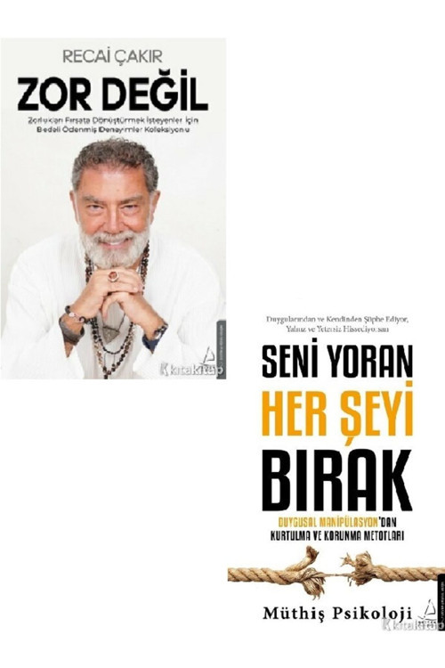 Zor Değil - Seni Yoran Her Şeyi Bırak - Müthiş Psikoloji - Recai Çakır 2 KİTAP SET