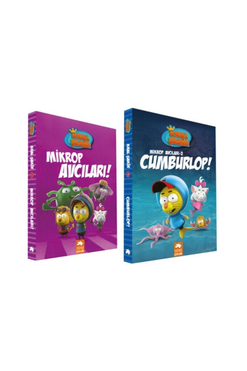 Kral Şakir Mikrop Avcıları 1 + Kral Şakir Mikrop Avcıları 2 Cumburlop 2 Kitap Ciltli