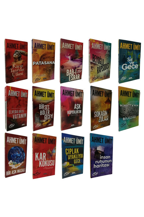 Ahmet Ümit 14 Kitap Takım Kayıp Tanrılar Ülkesi Sis ve Gece Patasana Kar Kokusu