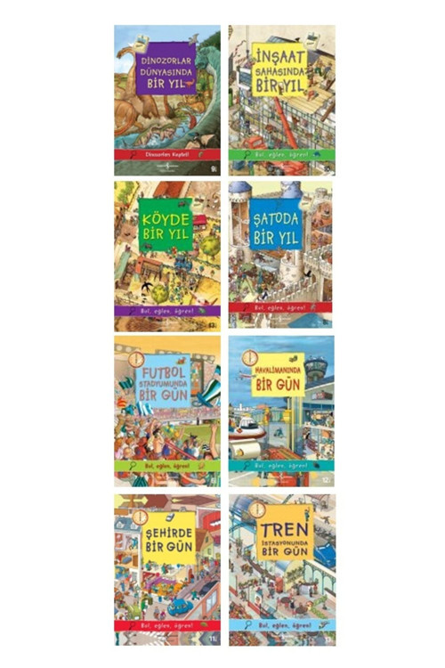 Dinozorlar Dünyasında Bir Yıl-tren Istasyonunda Bir Gün Toplam 8 Kitap