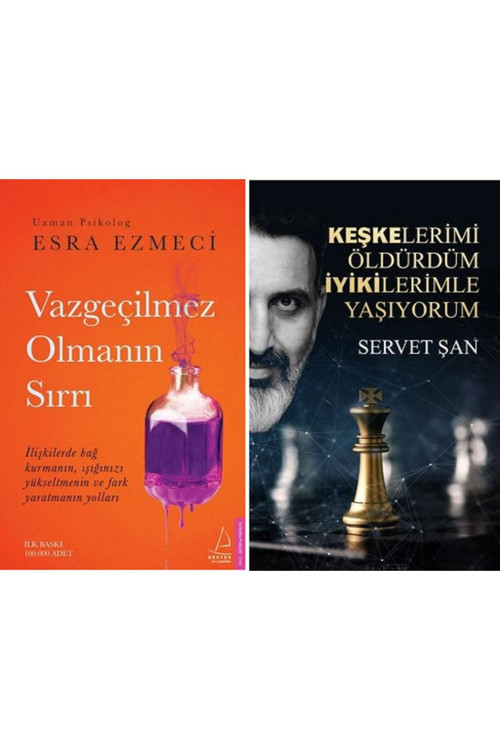 Vazgeçilmez Olmanın Sırrı + Keşkelerimi Öldürdüm Iyikilerimle Yaşıyorum 2 Kitap Set