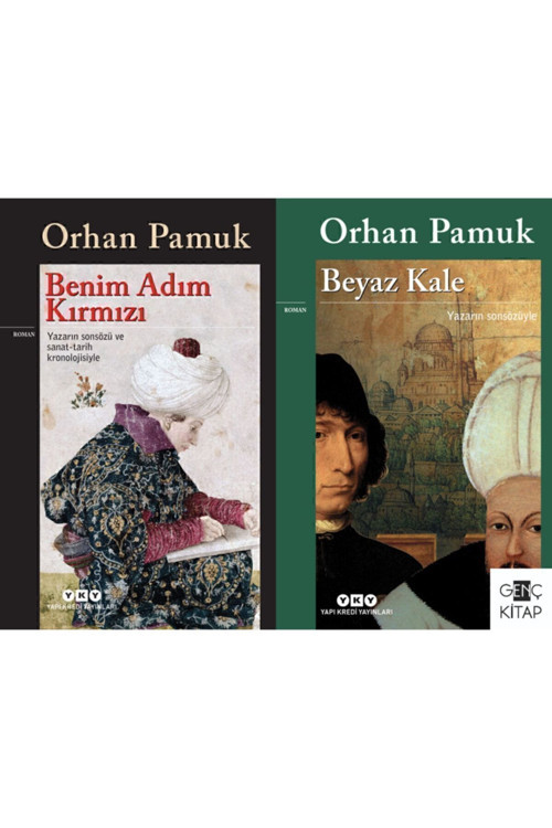 Orhan Pamuk 2 Kitap Set Benim Adım Kırmızı - Beyaz Kale