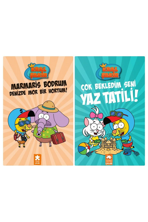Kral Şakir Marmaris Bodrum Denizde Mor Bir Hortum - Çok Bekledim Seni Yaz Tatili Ciltli 2 Kitap