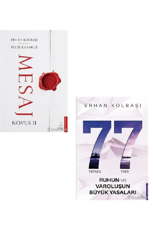 Mesaj - Novus II - Yetmiş Yedi- Ruhun ve Varoluşun - Erhan Kolbaşı 2 KİTAP SET