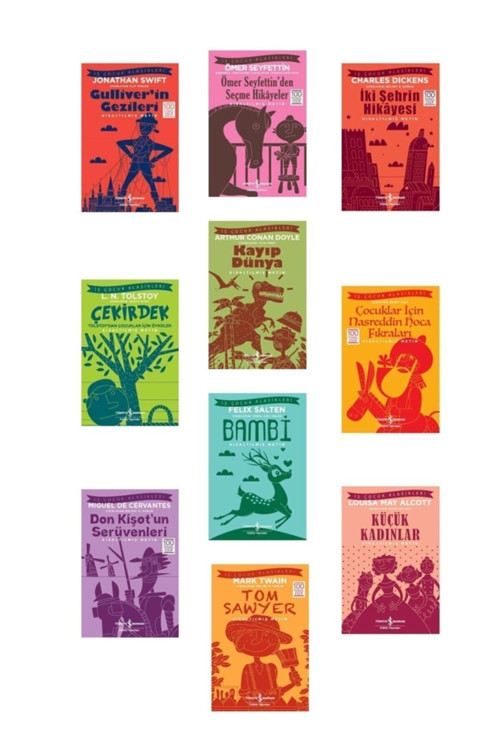 Ilköğretim Dünya Çocuk Klasikleri Yüz Temel Eser 10 Kitap Set - Kolektif