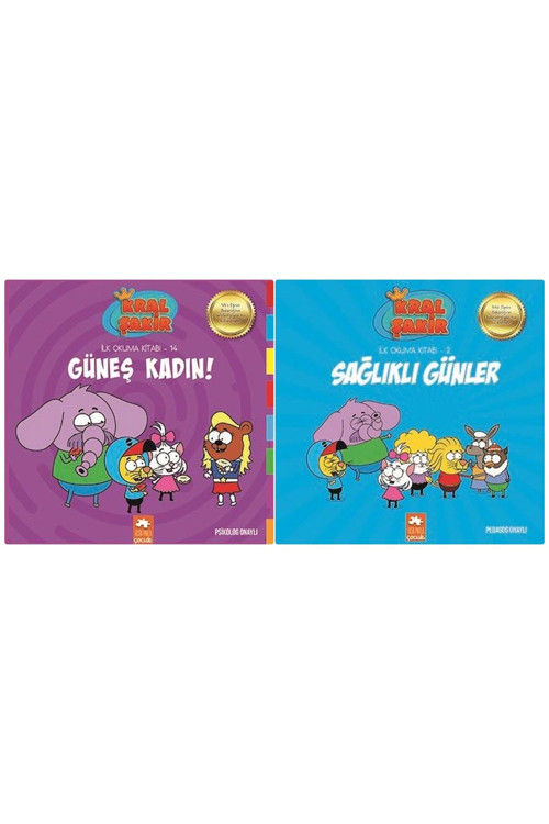 Kral Şakir İlk Okuma Güneş Kadın + Sağlıklı Günler 2 Kitap