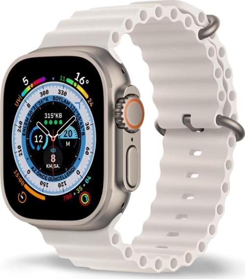 Akıllı Saat Watch için Uyumlu 42MM 44MM 45MM 49MM 1/2/3/4/5/6/se/7/8/ultra Akıllı Saat Silikon Kordon ve Kayı