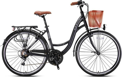 Kron Tourer 28 City Bike 21 Vites V.B. Mat Siyah-Gri/Kahverengi Alm